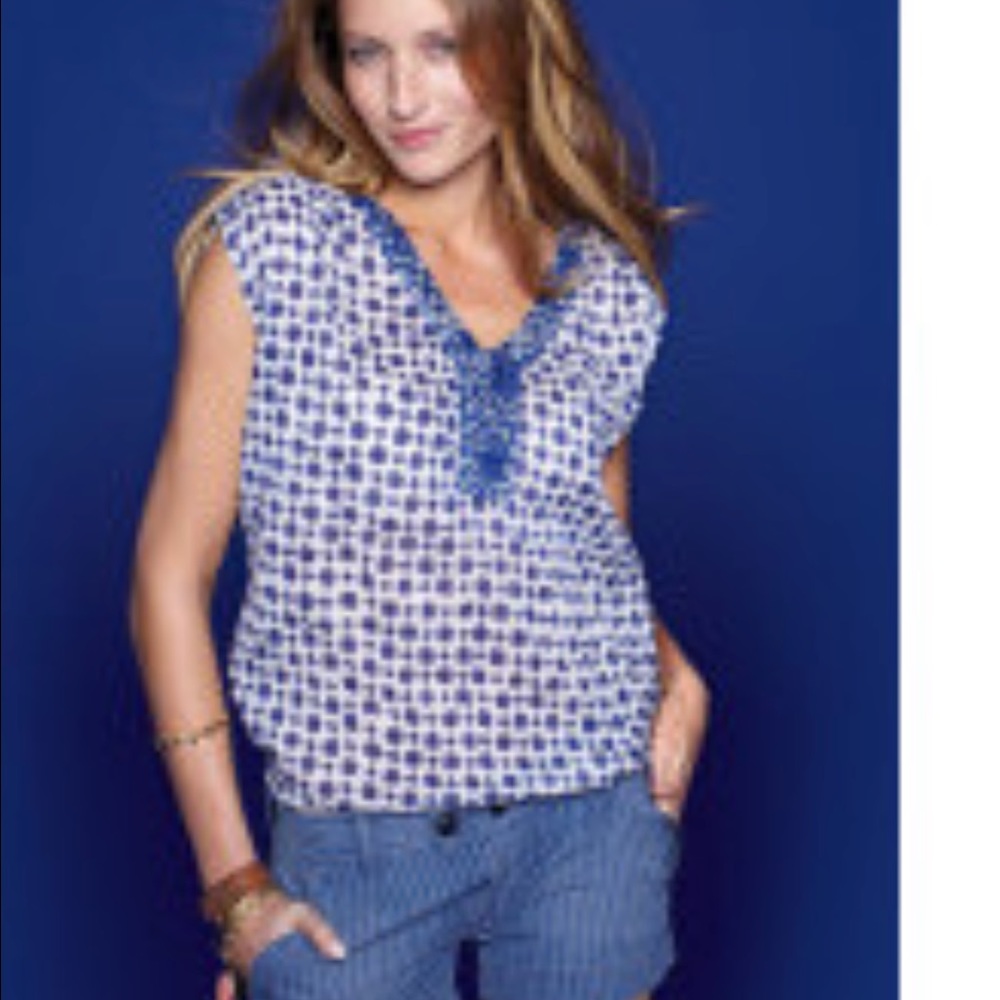 John Robshaw for Lucky blouse.