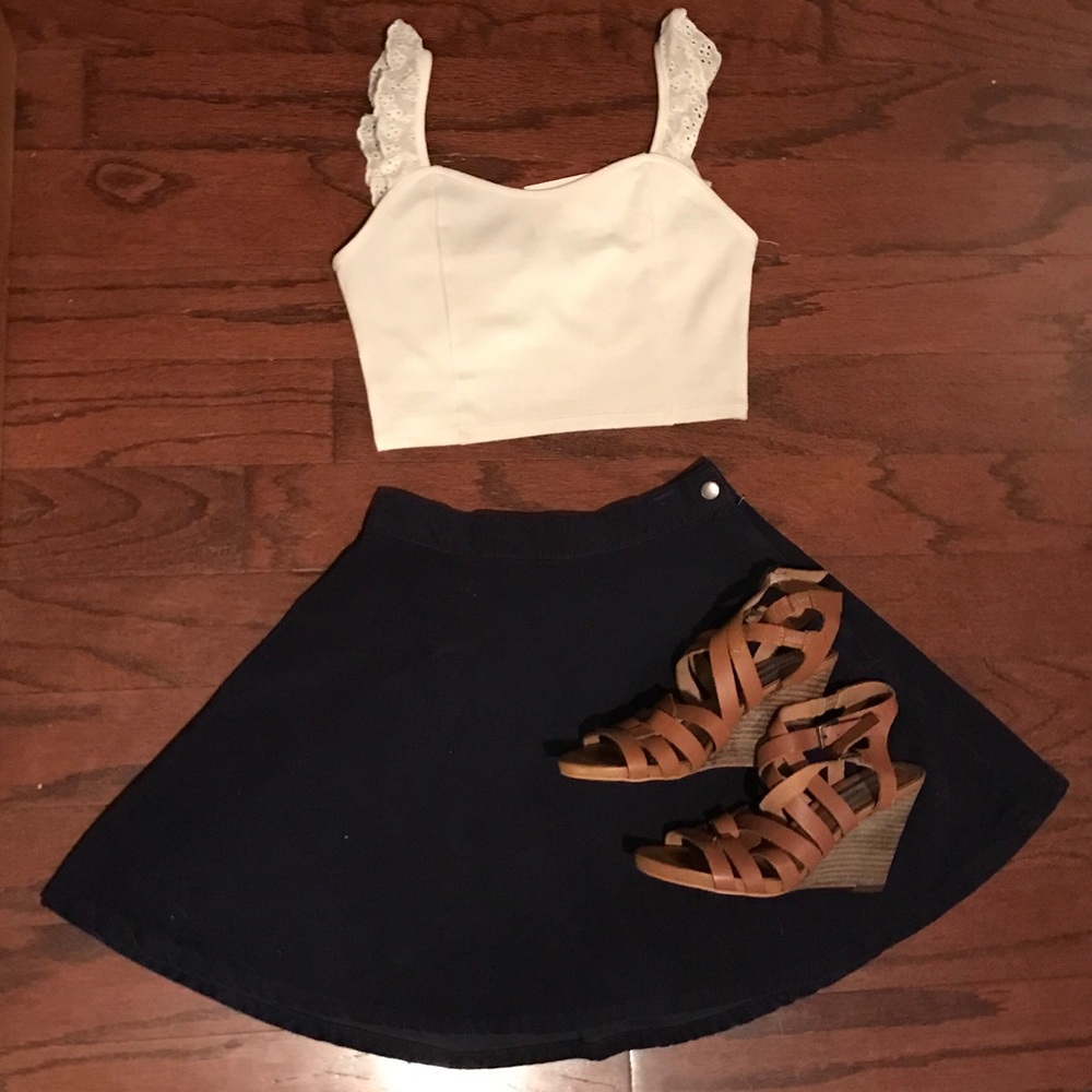 tobi off white crop top