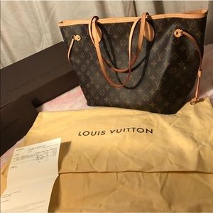 ❤️LV neverfull Rose Ballerine