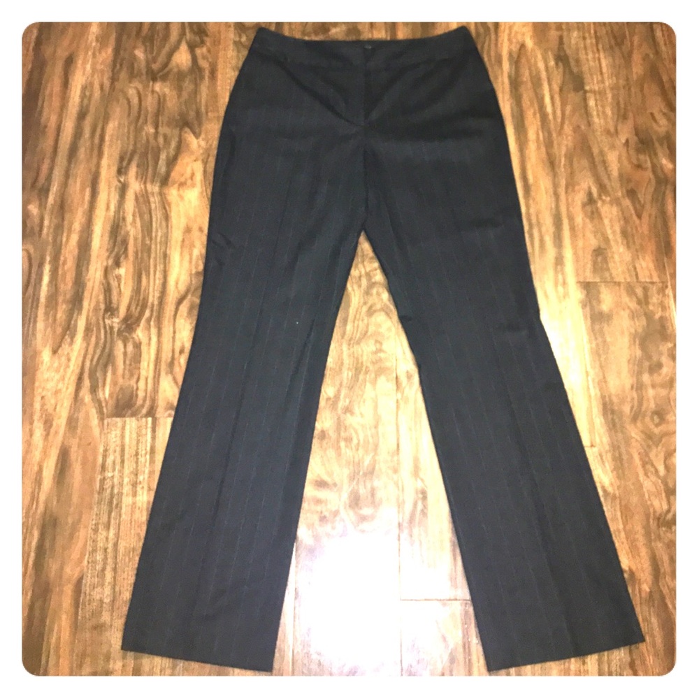 Antonio Melani pinstripes charcoal black trousers