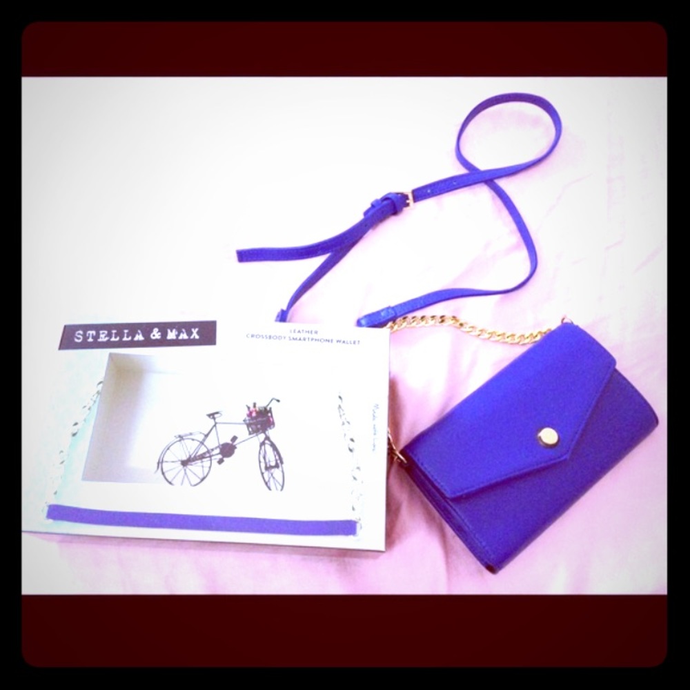 Stella and Max Leather Crossbody Smartphone Wallet
