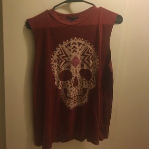 Urban Outfitters Truly Madly Deeply Skull Tank Top