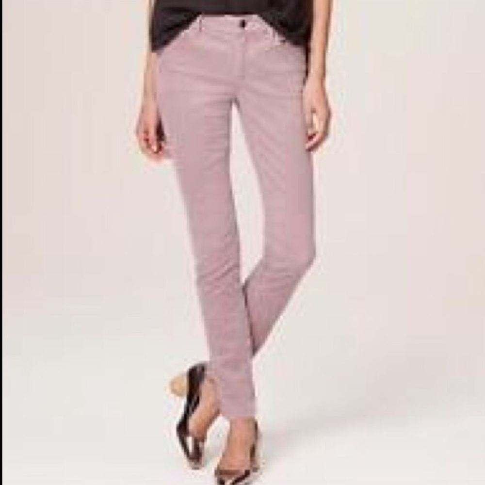 Ann Taylor Loft jeans light corduroy med/do gray