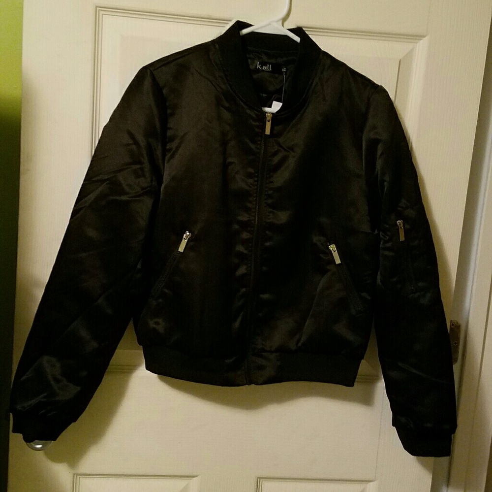 Black statin Bomber jacket
