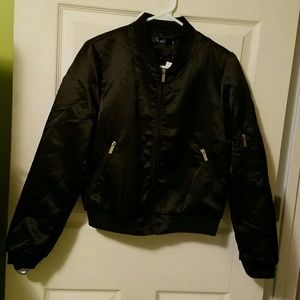 Black statin Bomber jacket