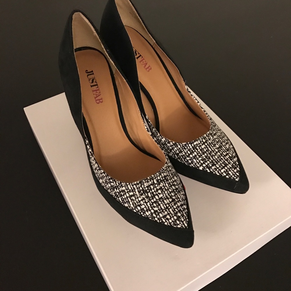 NWB Black and White Heels