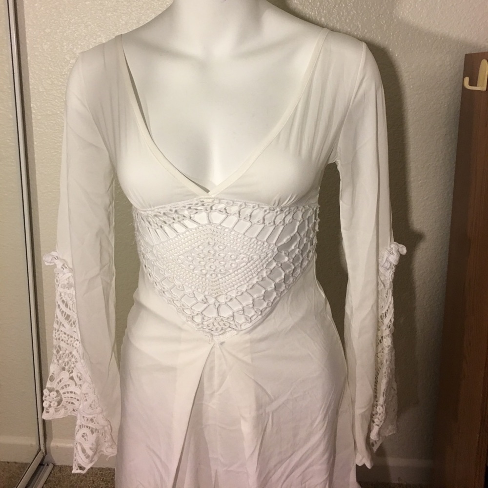 White lace romper