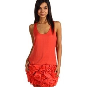 BCBG Tulle Dress color- coral