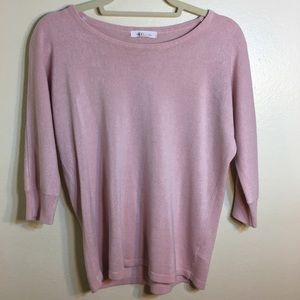 Pink cashmere-like sweater