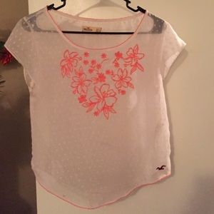 Hollister sheer shirt