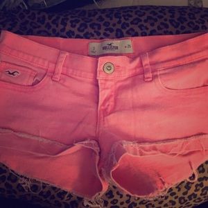 Pink hollister shorts