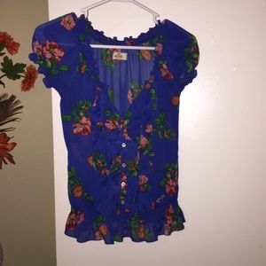 Hollister floral shirt