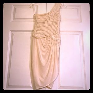 BCBG MaxAzria off-white cocktail dress