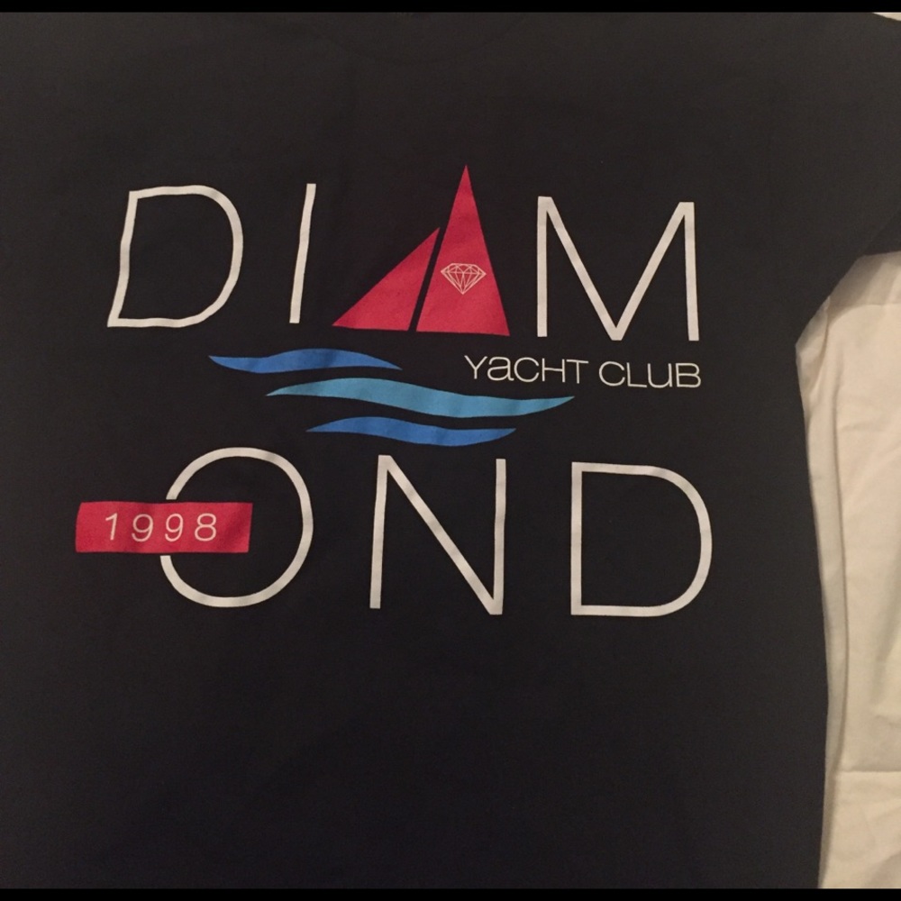 Men's Diamond Black SHort sleeve Tshirt Small