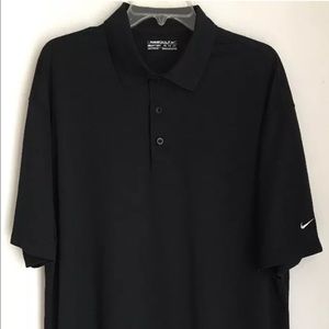 Nike Golf Fit Dry Men's Black Short Sleeve Polo