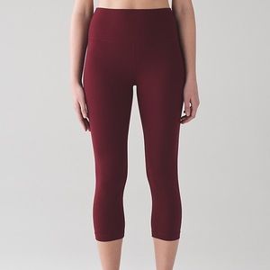 NWT Lululemon Align Crop Deep Rogue
