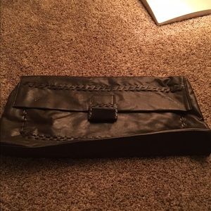 NWOT Trendy Large Brown Clutch