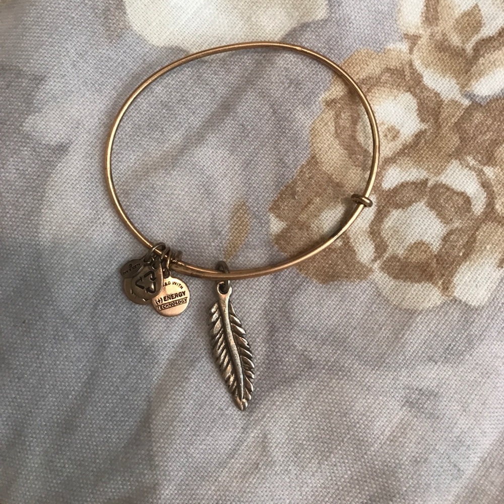 Alex and Ani feather bangle