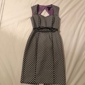 White House Black Market B&W dress