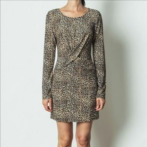 Animal print inspired mini dress