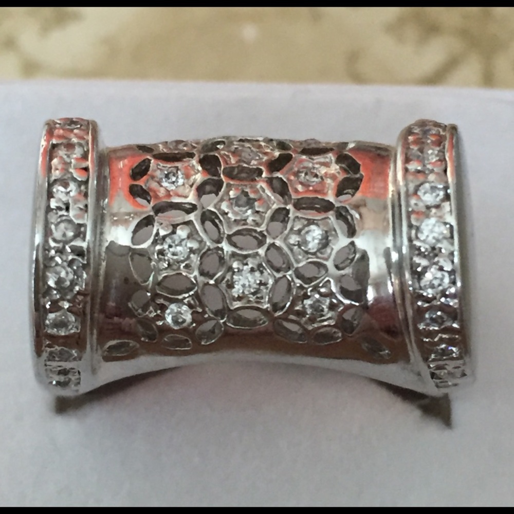STERLING AND CZ RING