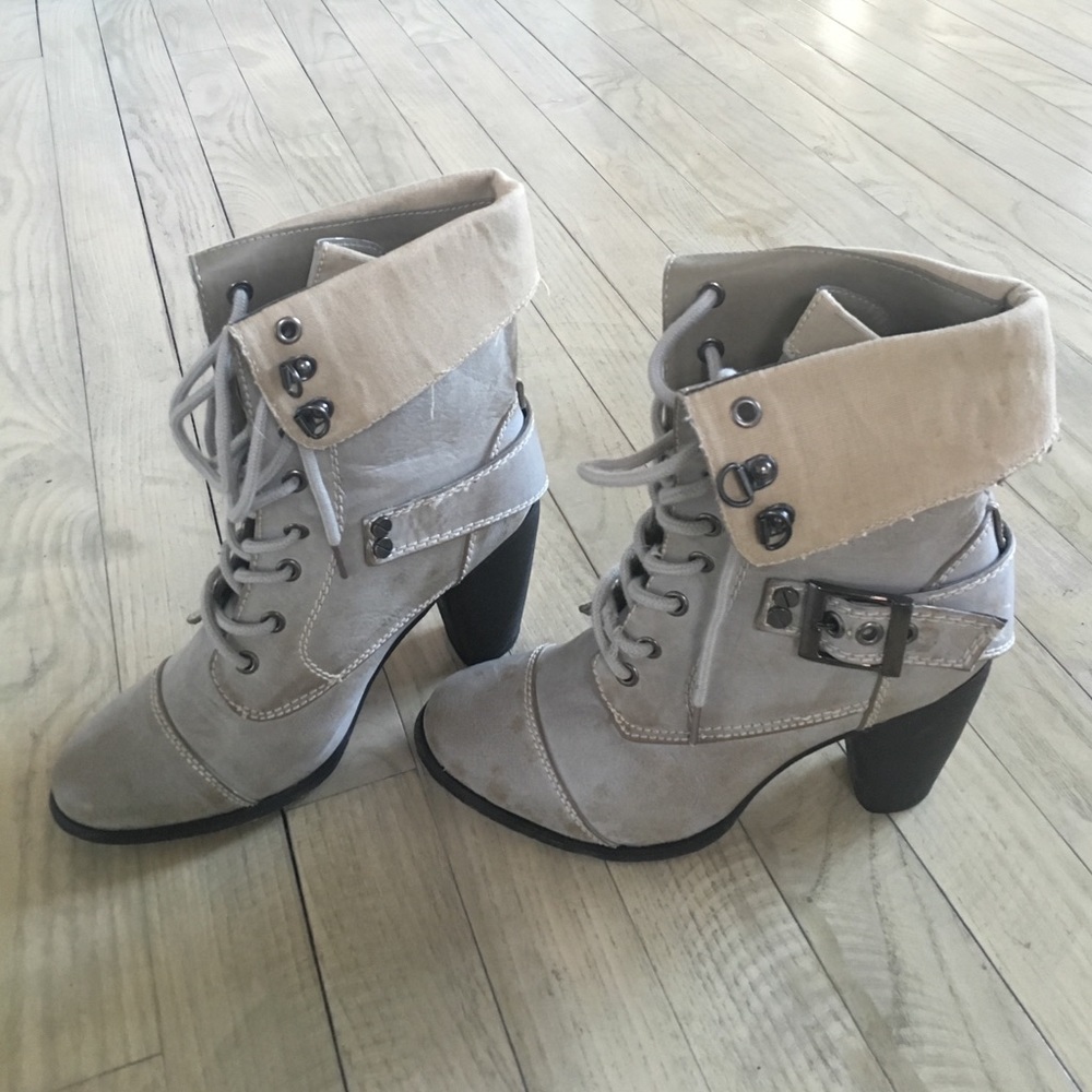 DIBA lace-up boots with heel