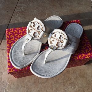 White Tory Burch Sandals