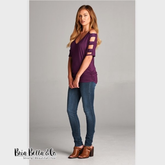 💥Weekend Sale!💜Ladder sleeve Top💜 - Picture 4 of 5