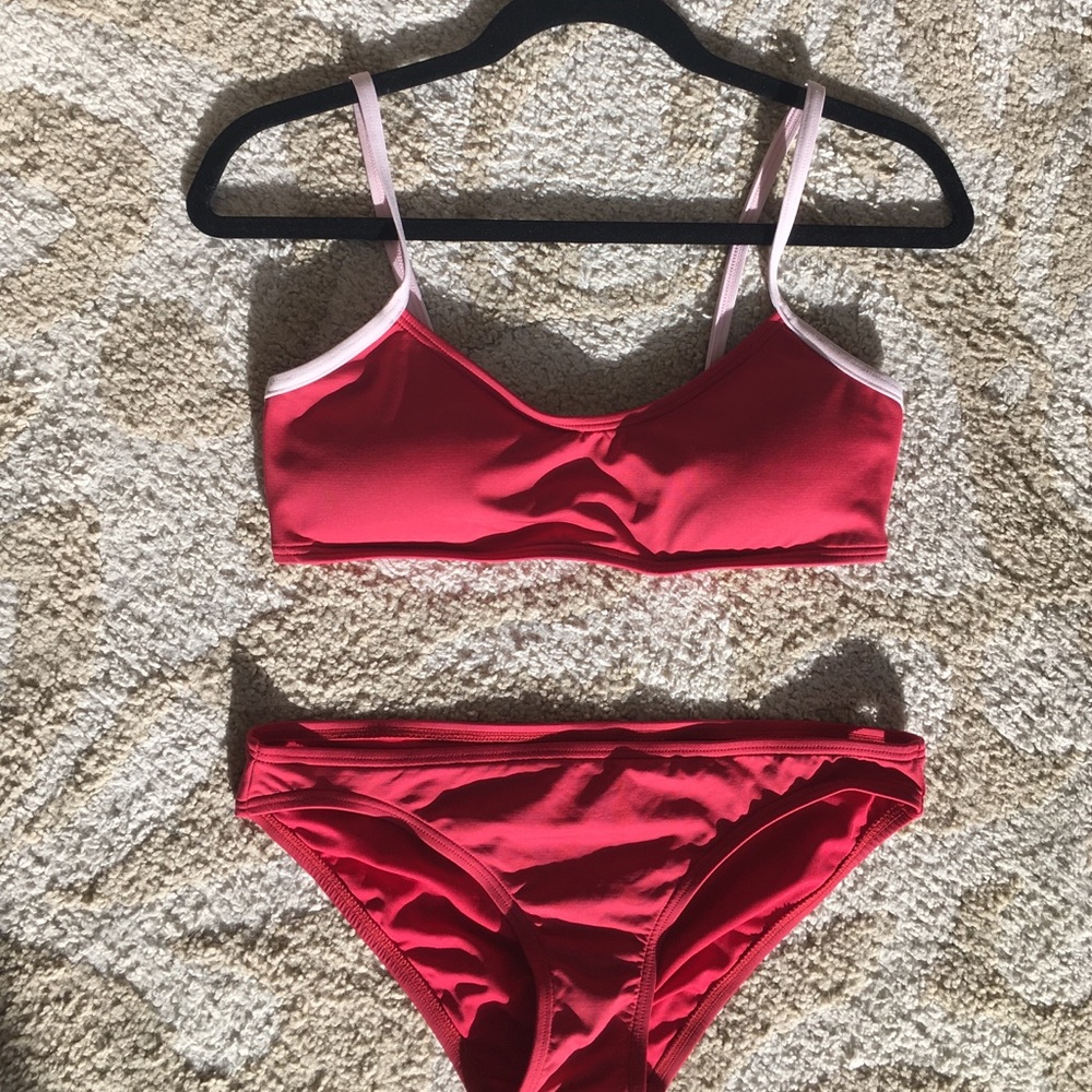 Kate Spade Bow Back Bikini Set - Red/Medium