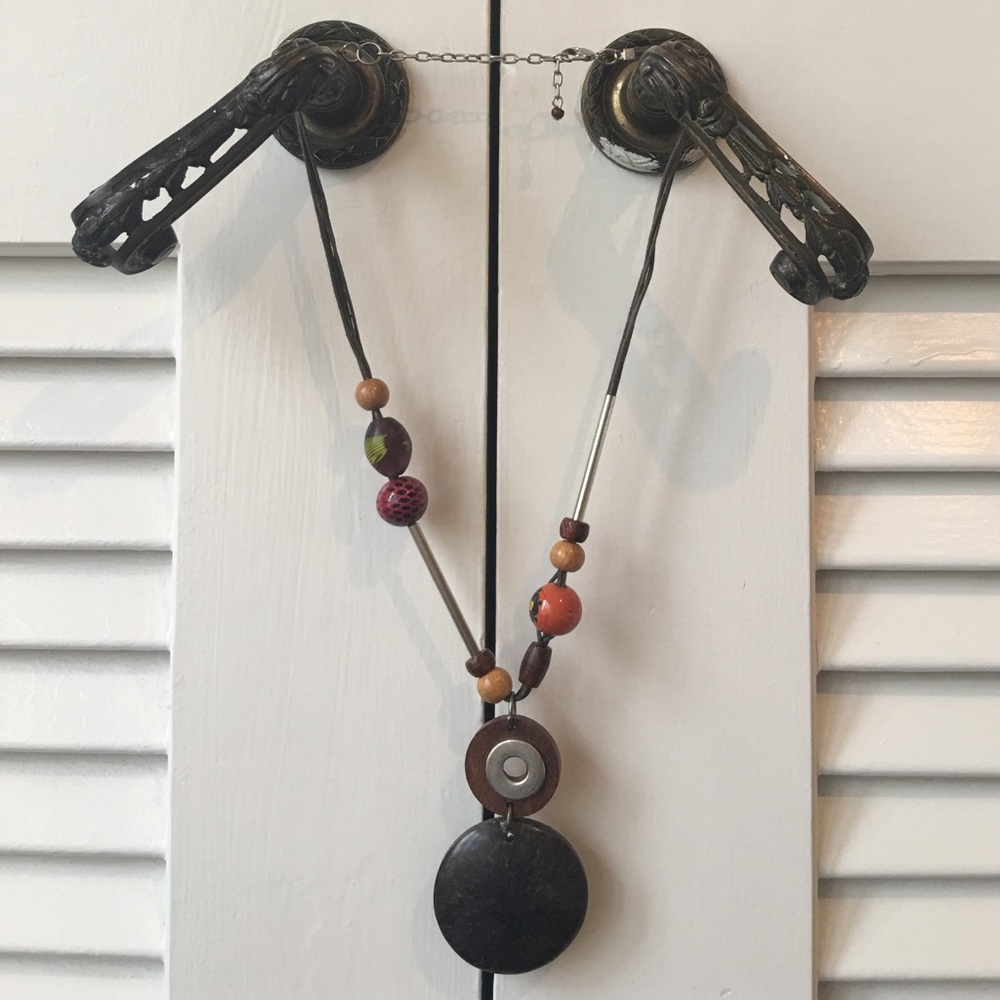 Wood Beaded Necklace