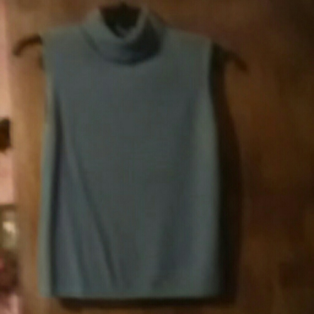 Turtleneck sleeveless sweater
