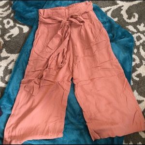 free people wide leg linen capris