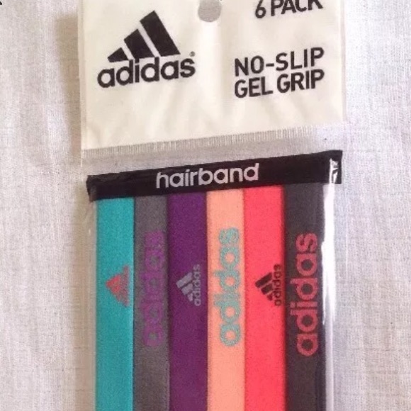 Adidas Women's Hairbands 6 Pack NEW in package - Picture 1 of 1