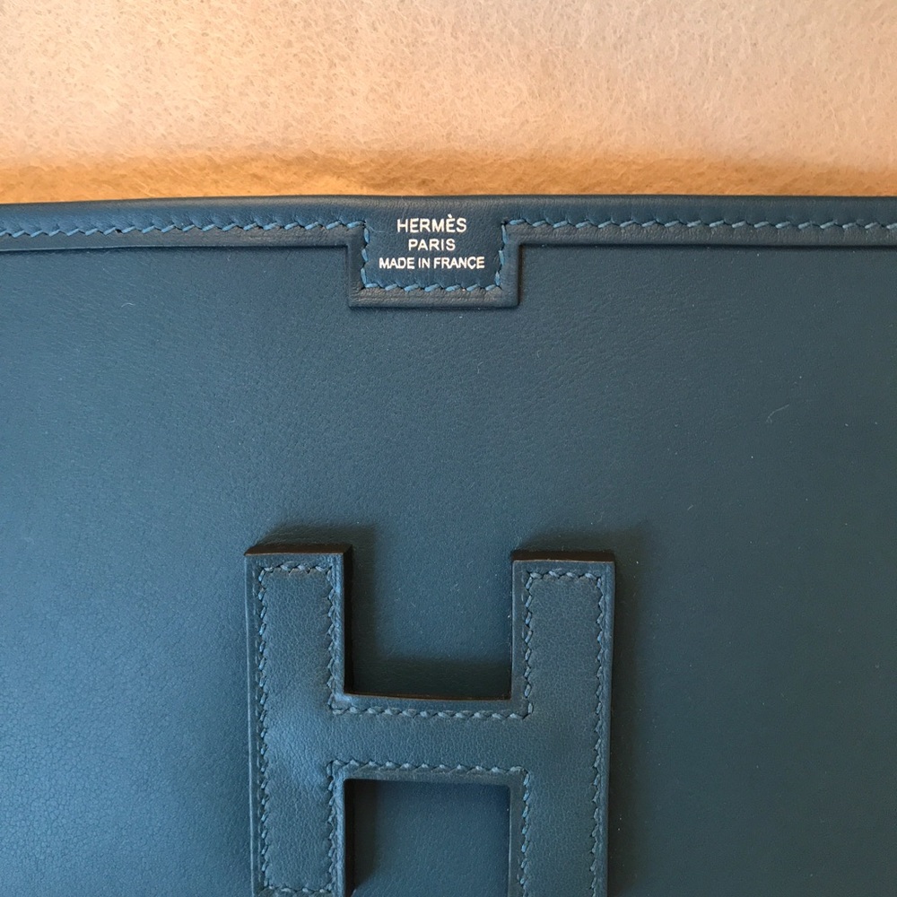 HERMES POCHETTE JIGE ELAN 29 VEAU SWIFT COLVERT. - Picture 2 of 4