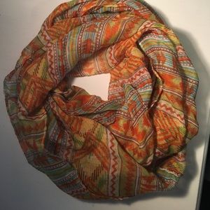 Aztec colorful infinity scarf
