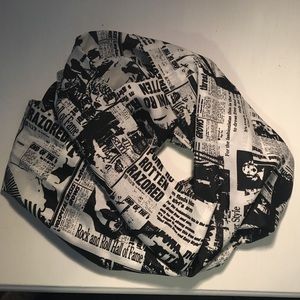 Newsprint infinity scarf