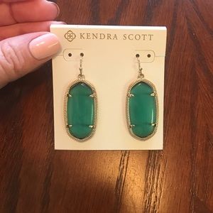 Kendra Scott Earrings in Emerald Cat's Eye