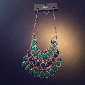 Blue and turquoise BKE necklace