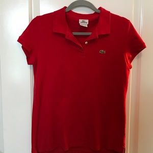 Women's Lacoste polo size 44