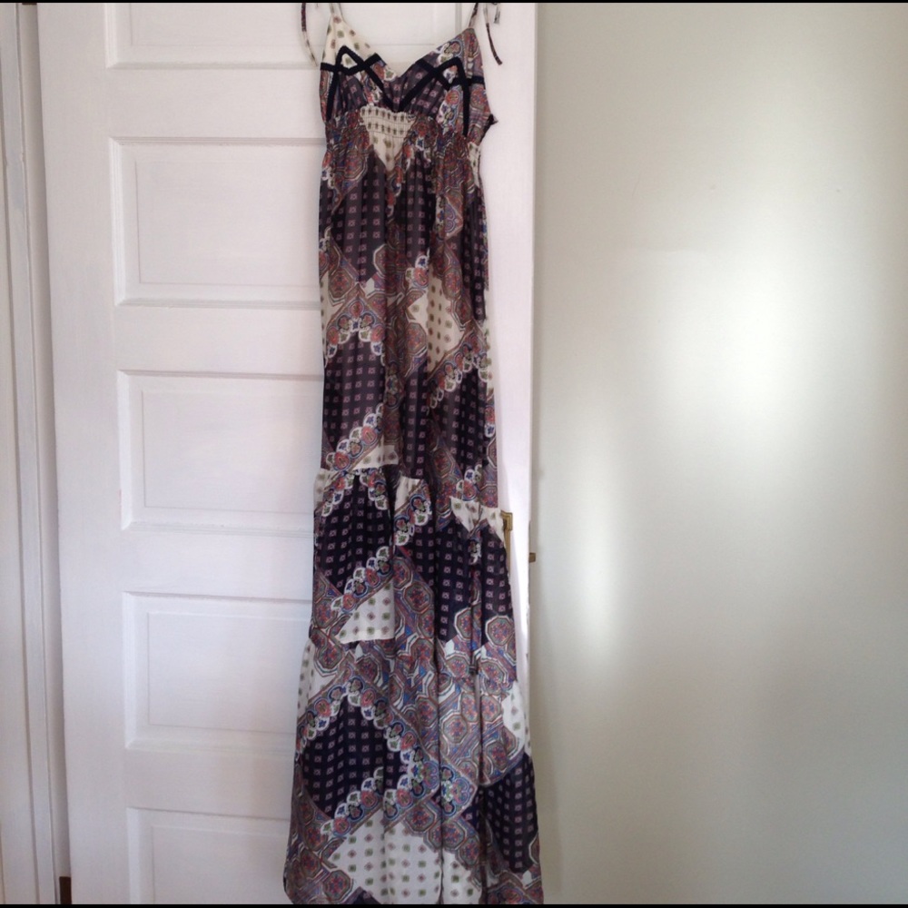 Boho maxi dress size Small