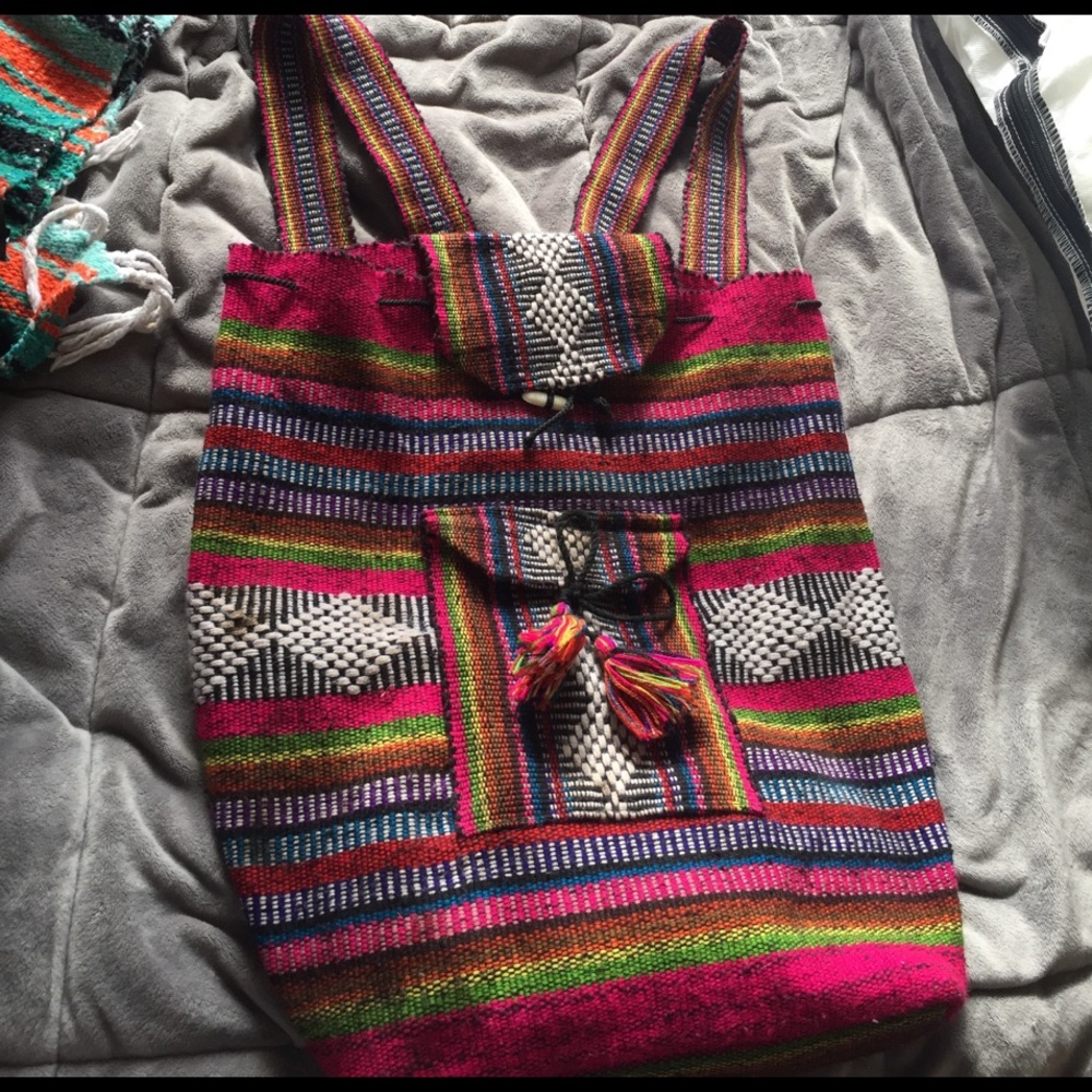 Drawstring Backpack From Mexico - image 1