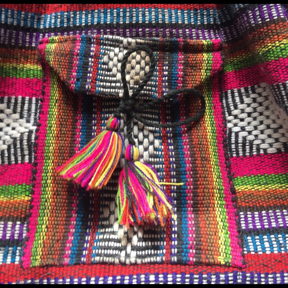 Drawstring Backpack From Mexico - image 3