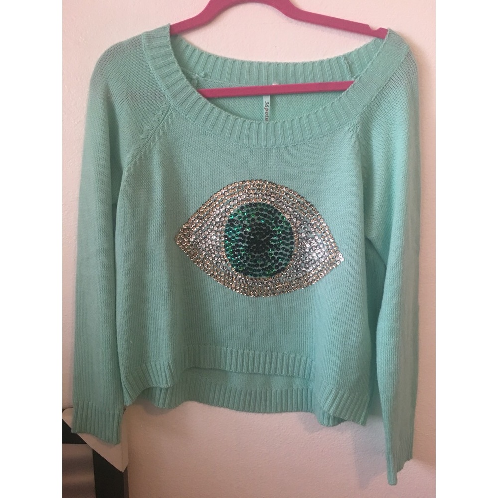 Bedazzled sweater