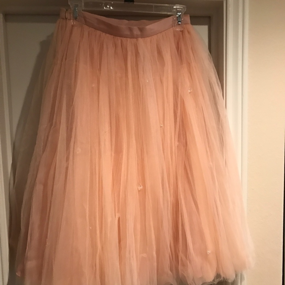 Pink tulle skirt