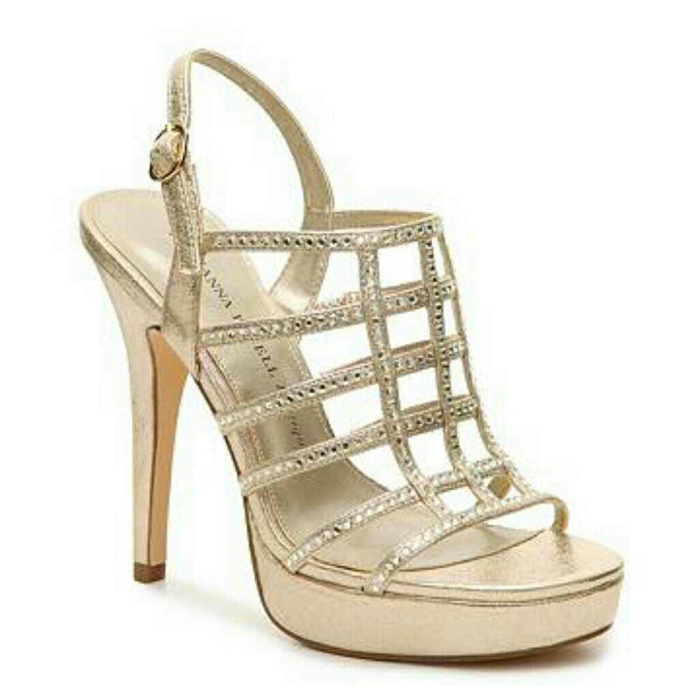 Adrianna Papell Gold Marla Heels