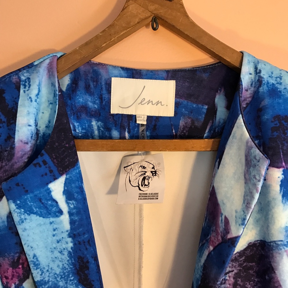 Vibrant Blue/Purple Blazer - Size: Small - Picture 4 of 5