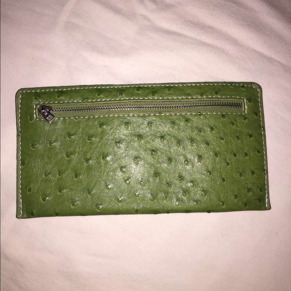Double Sided Green Leather Billfold