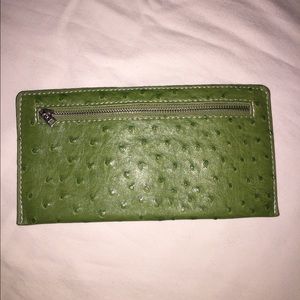 Double Sided Green Leather Billfold