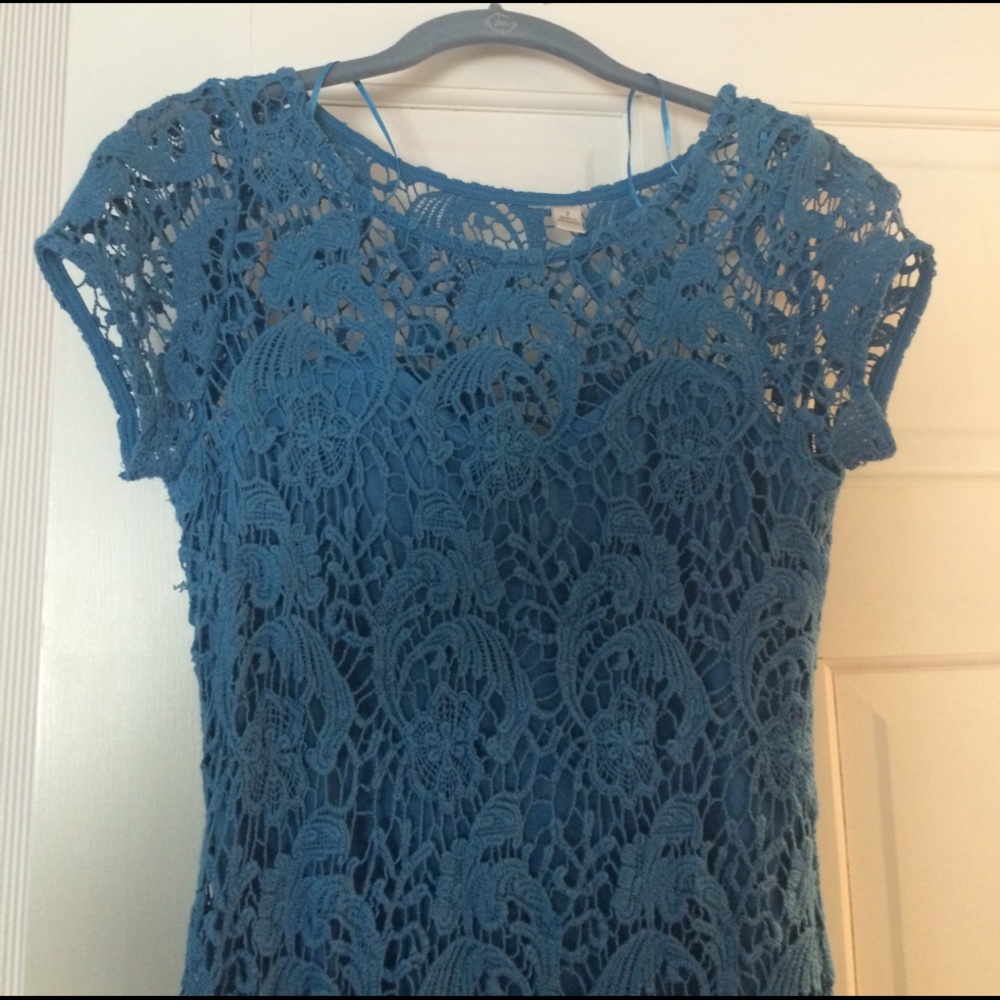 Cute blue lace dress