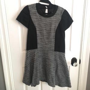 Flouncy Tweed Madewell Dress